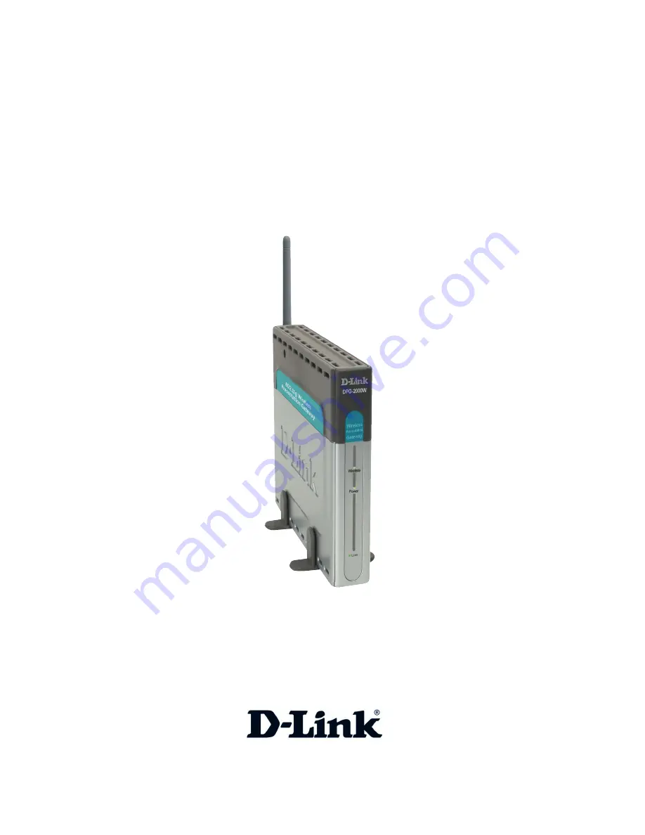 D-Link DPG-2000W - AirPlus G Wireless Presentation Gateway Скачать руководство пользователя страница 1