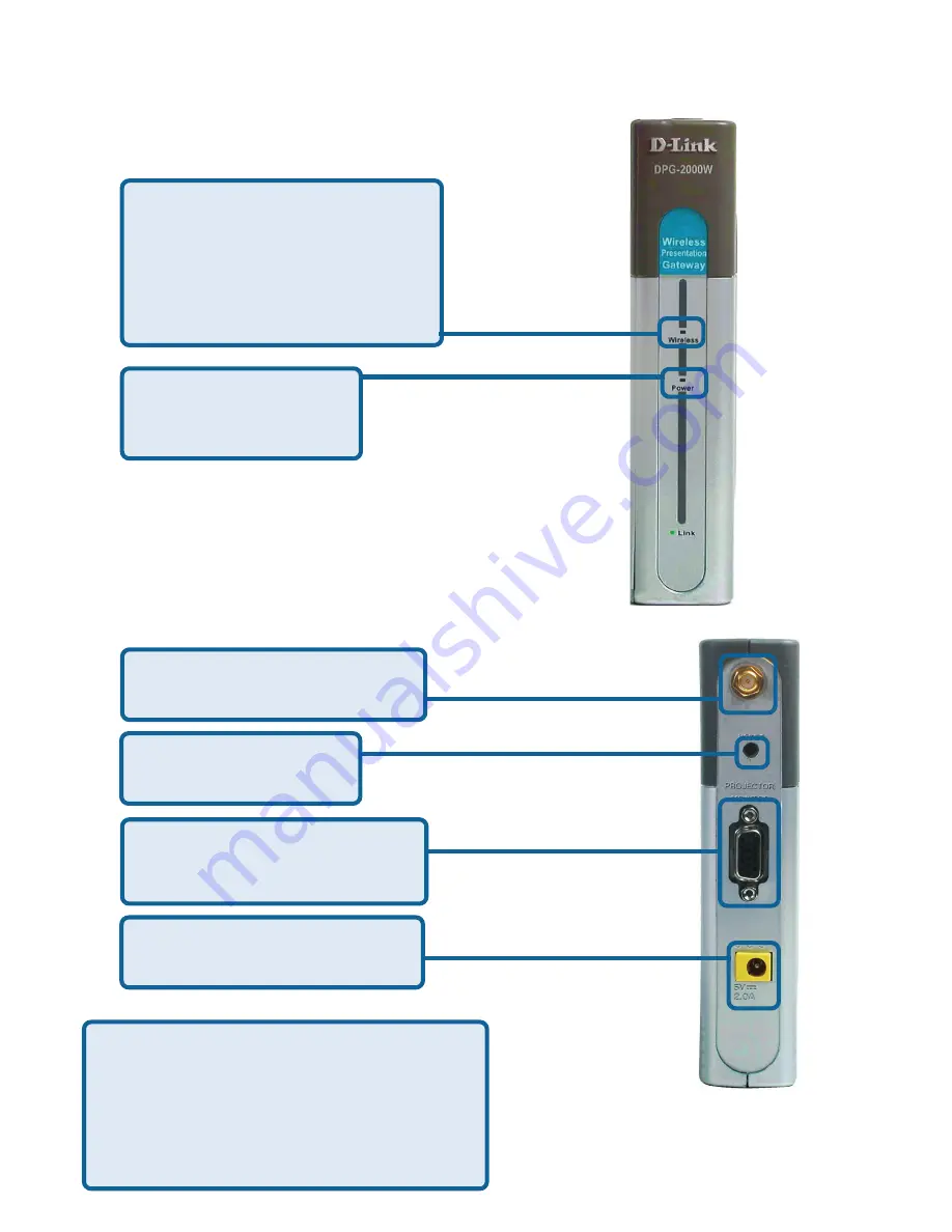 D-Link DPG-2000W - AirPlus G Wireless Presentation Gateway Скачать руководство пользователя страница 6