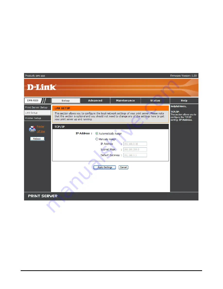 D-Link DPR-1020 Manual Download Page 63