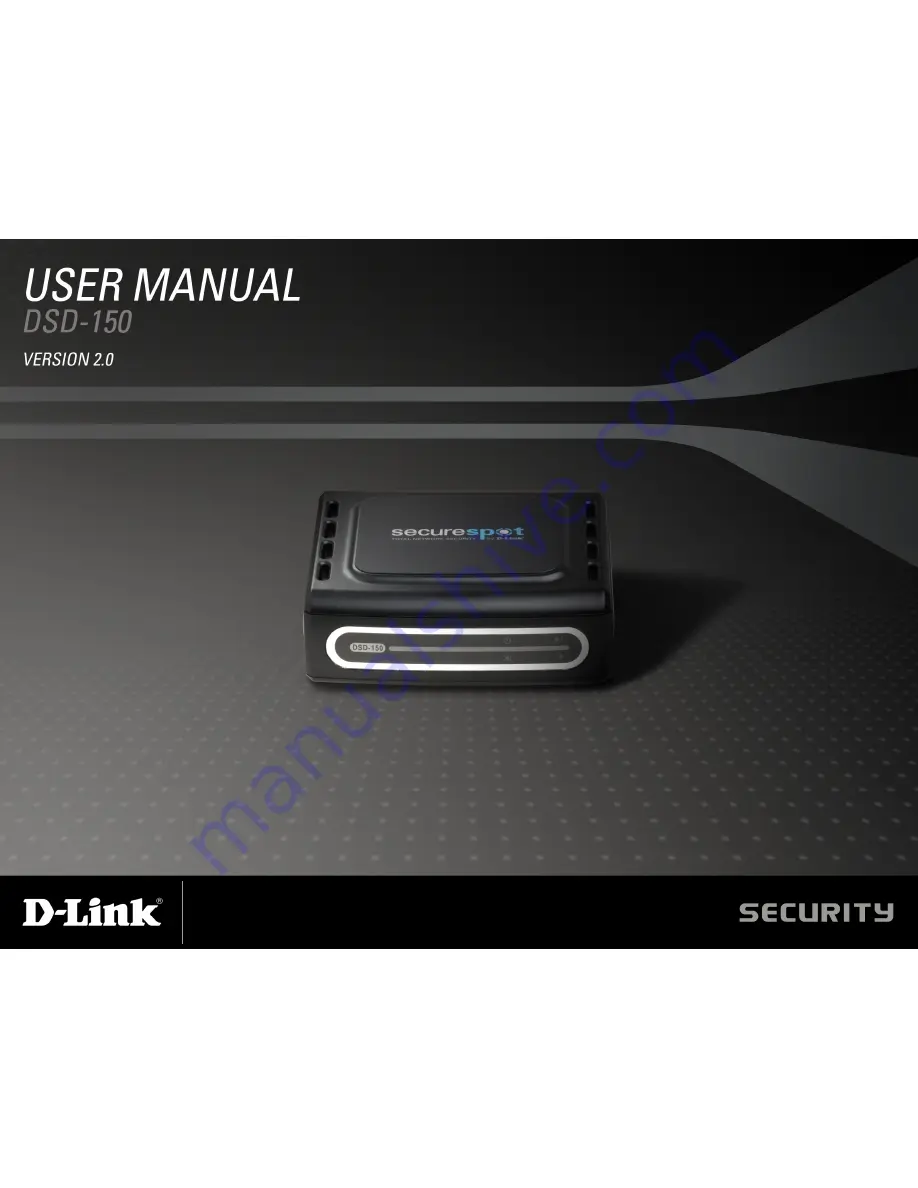 D-Link DSD-150 - SecureSpot Internet Security Device User Manual Download Page 1