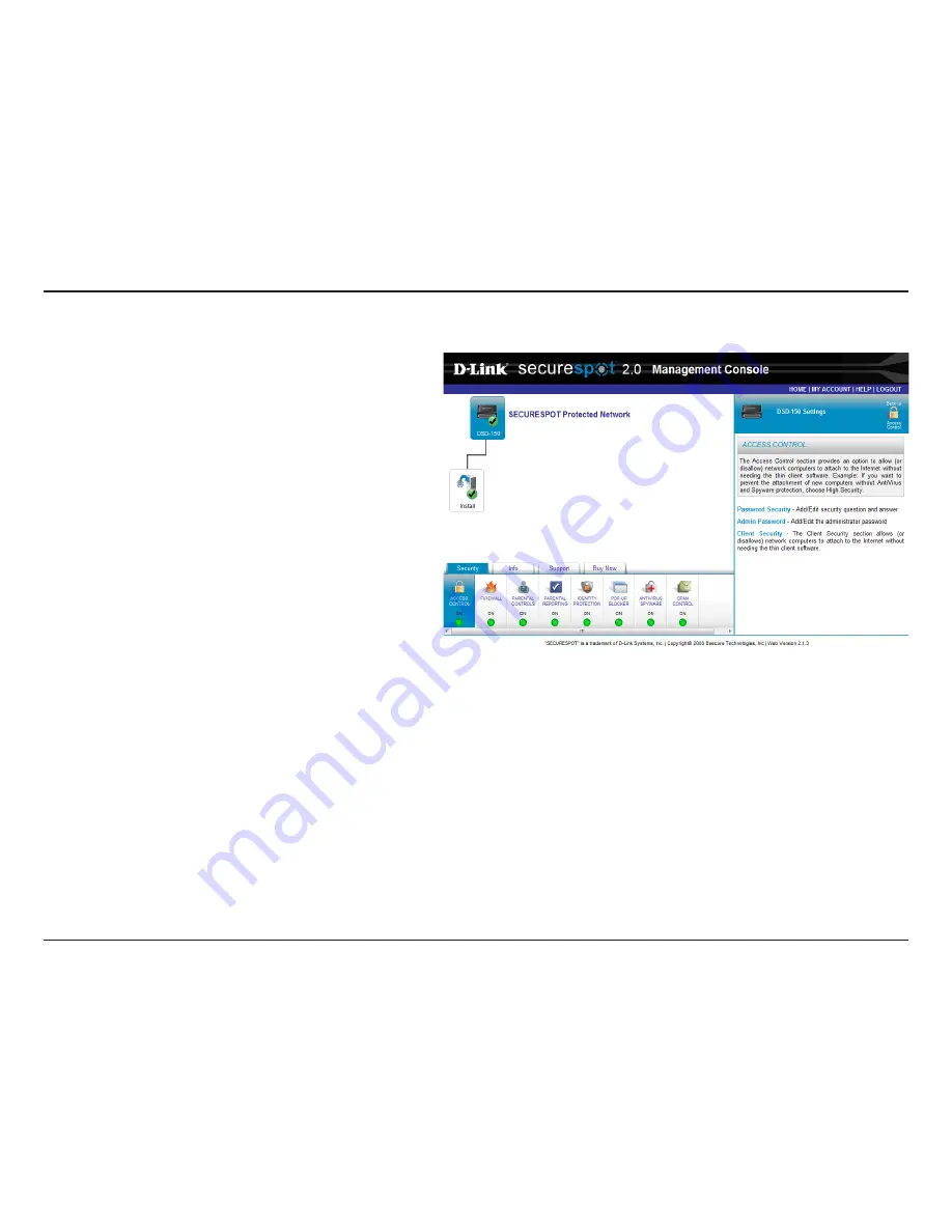 D-Link DSD-150 - SecureSpot Internet Security Device User Manual Download Page 20