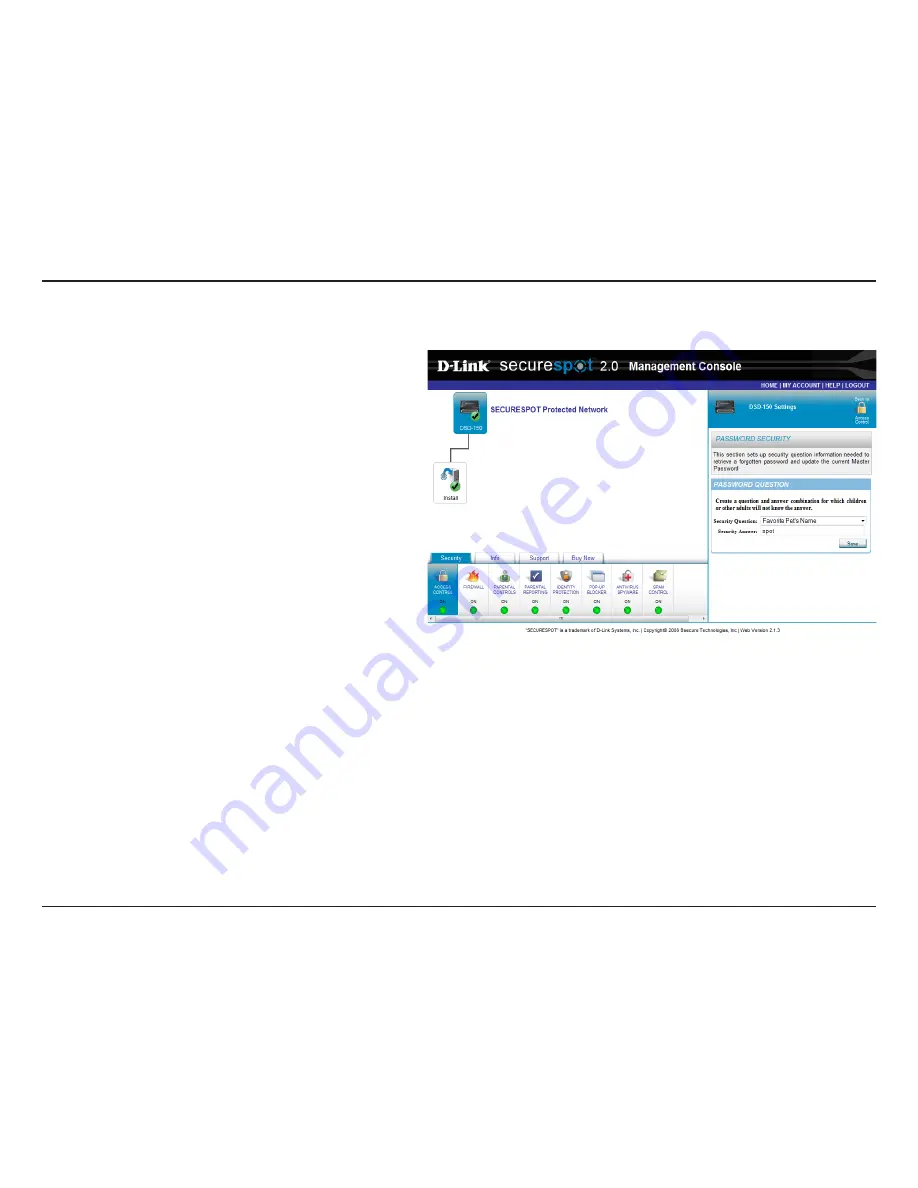 D-Link DSD-150 - SecureSpot Internet Security Device User Manual Download Page 21