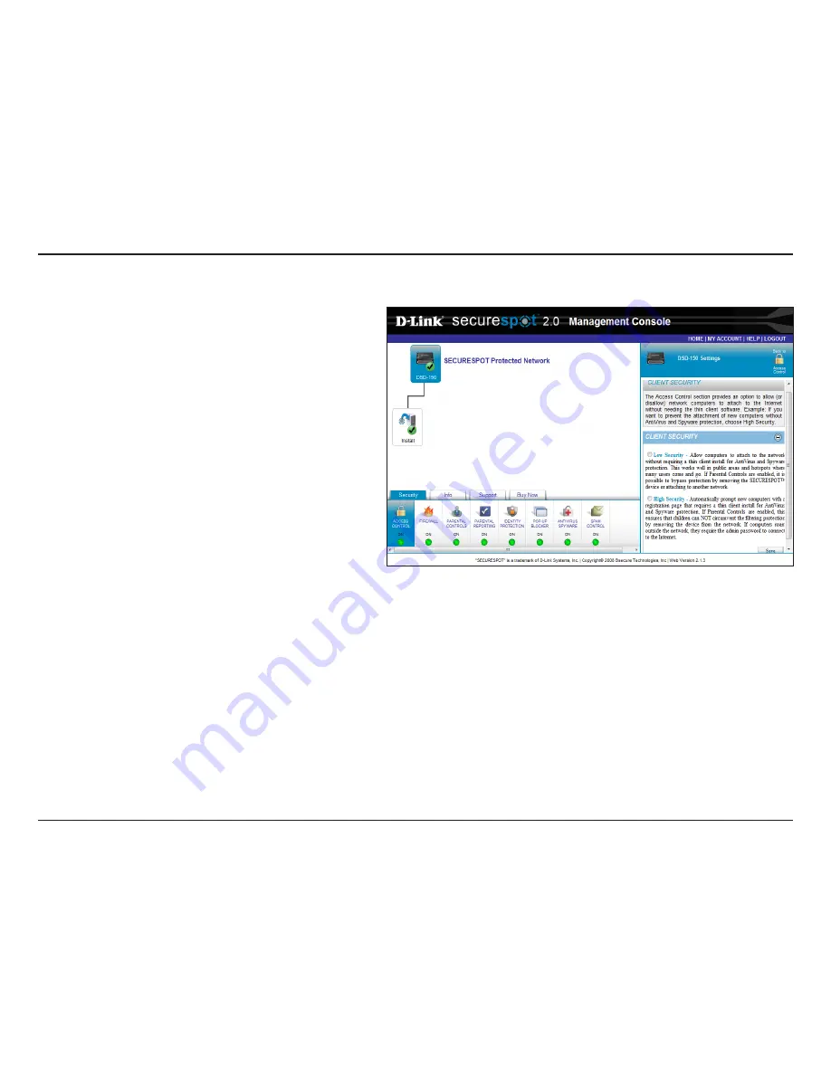 D-Link DSD-150 - SecureSpot Internet Security Device User Manual Download Page 23