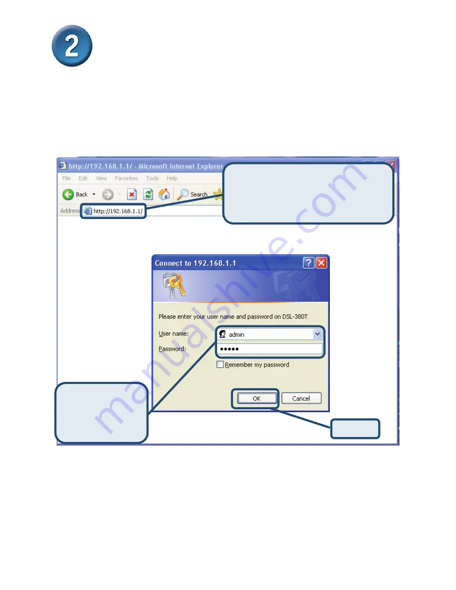 D-Link DSL-320T Quick Instruction Manual Download Page 3