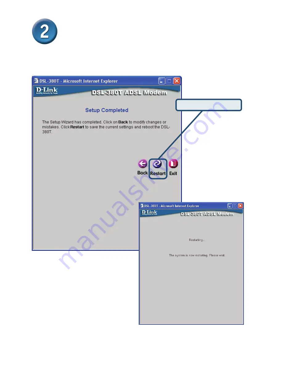 D-Link DSL-320T Quick Instruction Manual Download Page 10