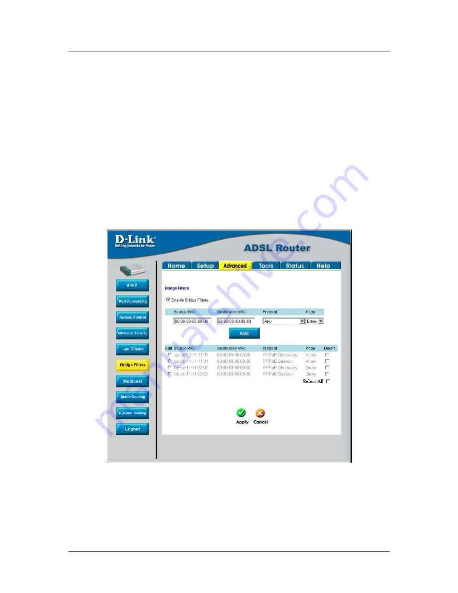 D-Link DSL-502T User Manual Download Page 60