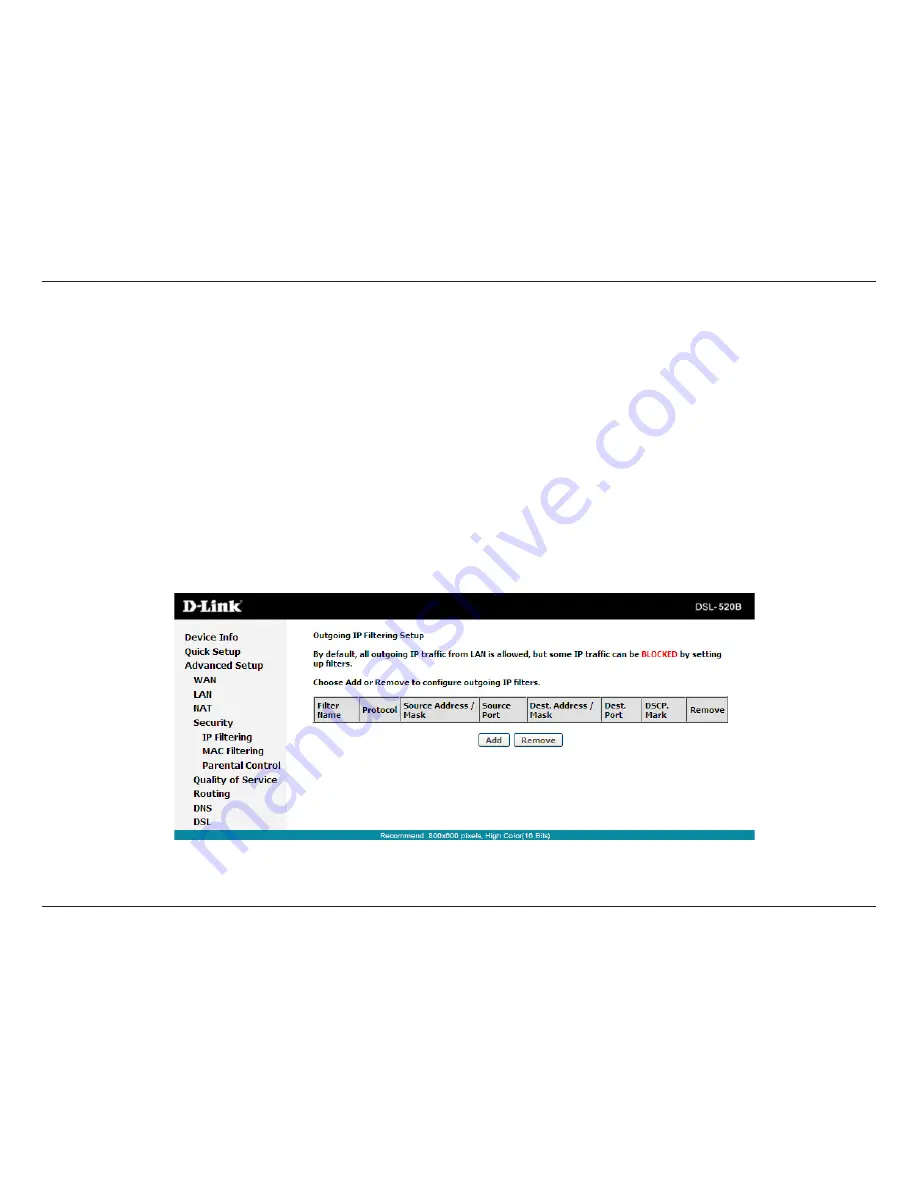 D-Link DSL-520B User Manual Download Page 45