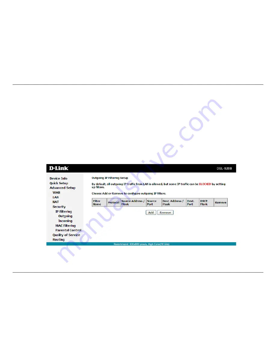 D-Link DSL-520B User Manual Download Page 46