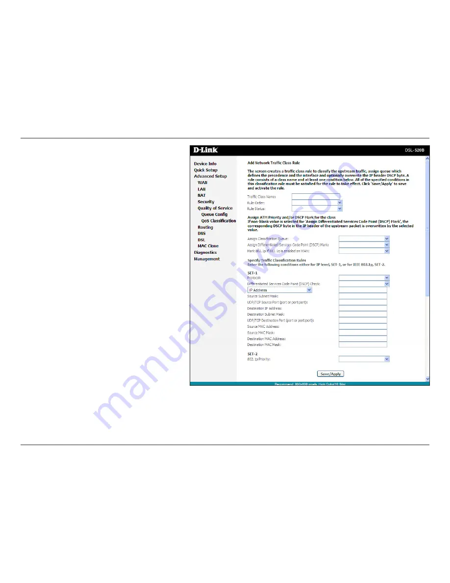 D-Link DSL-520B User Manual Download Page 55