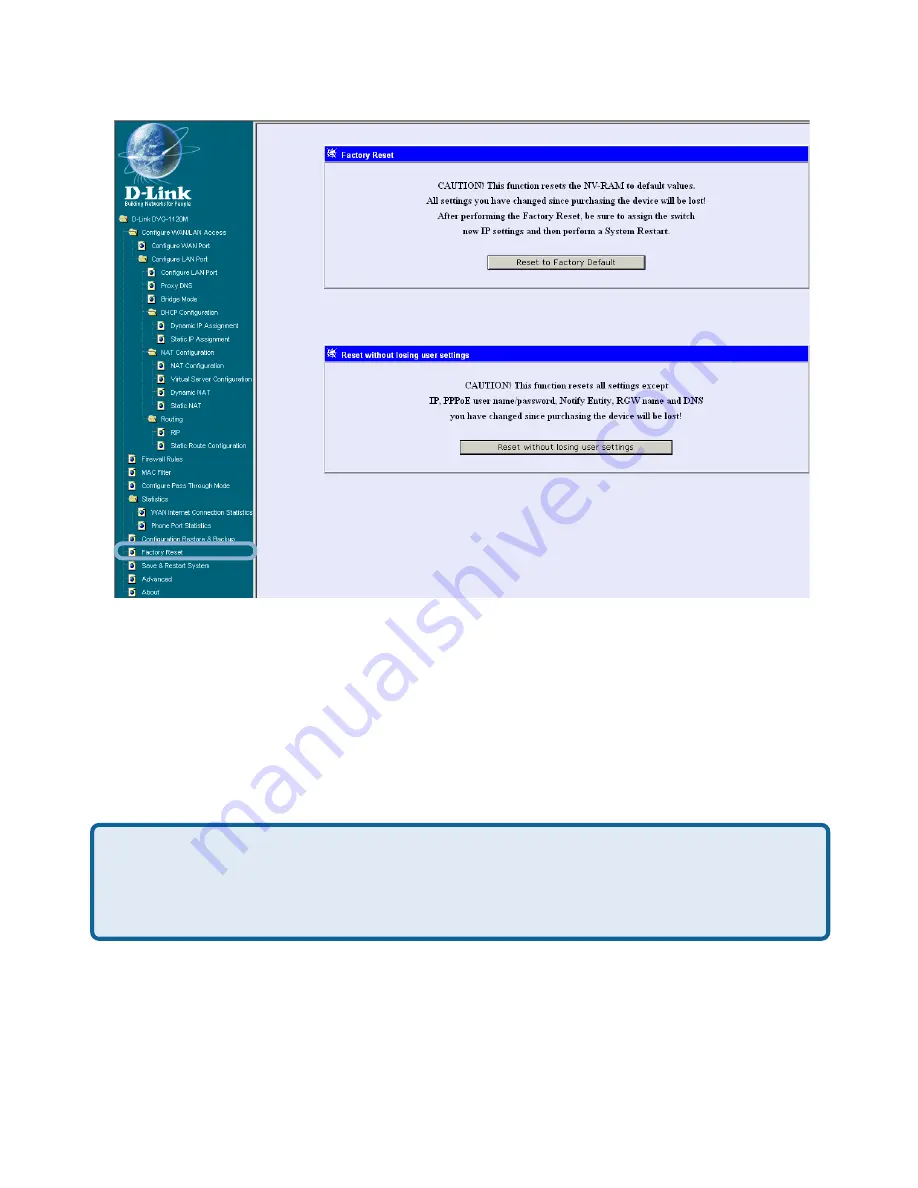 D-Link DVG-1120M Manual Download Page 26