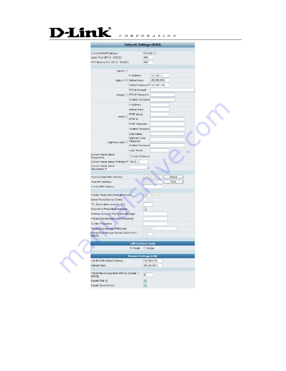 D-Link DVG-4088S User Manual Download Page 18