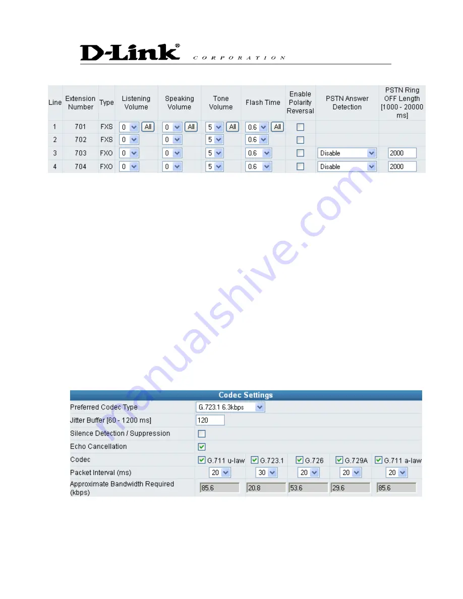 D-Link DVG-4088S User Manual Download Page 36