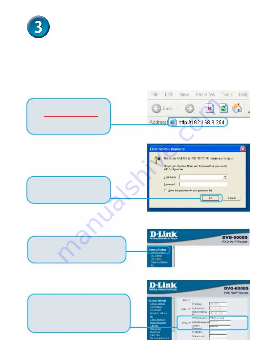 D-Link DVG-6008S Quick Installation Manual Download Page 6