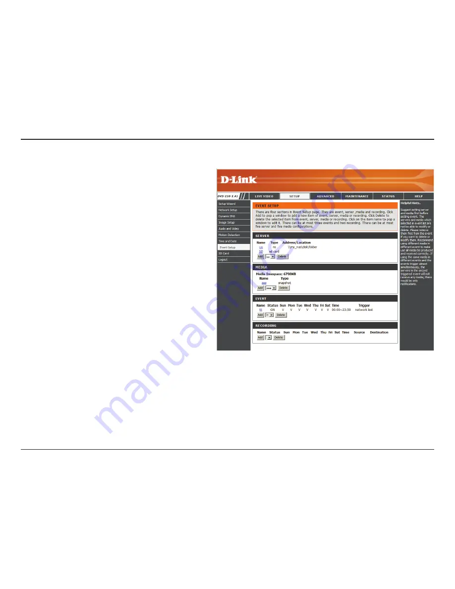 D-Link DVS-210-1 User Manual Download Page 29