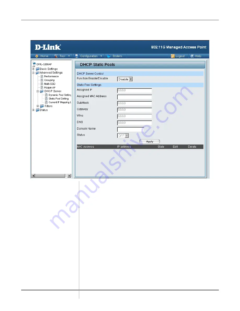 D-Link DWL-3260AP - AirPremier - Wireless Access Point User Manual Download Page 35