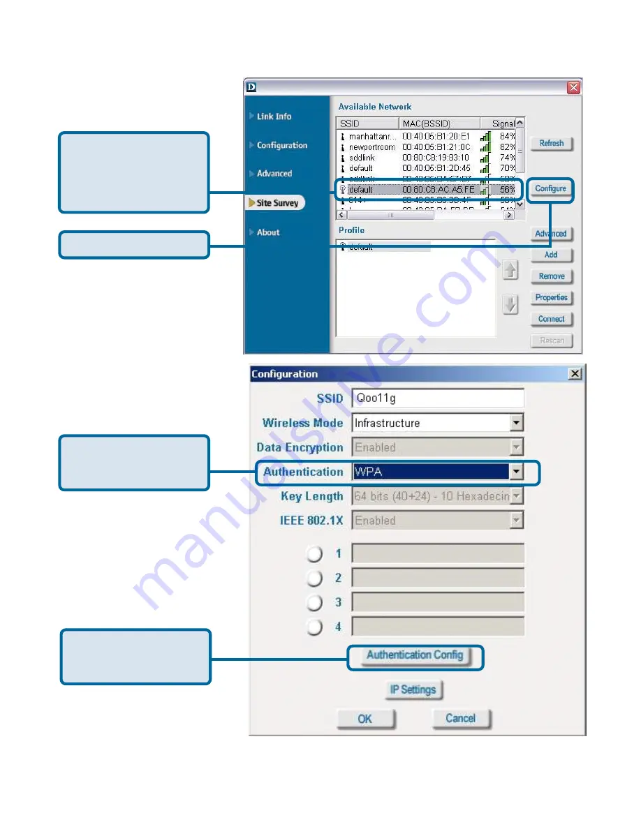 D-Link DWL-G650 - AirPlus Wireless 802.11b 11Mbps/802.11g 54Mbps PC Card Скачать руководство пользователя страница 21