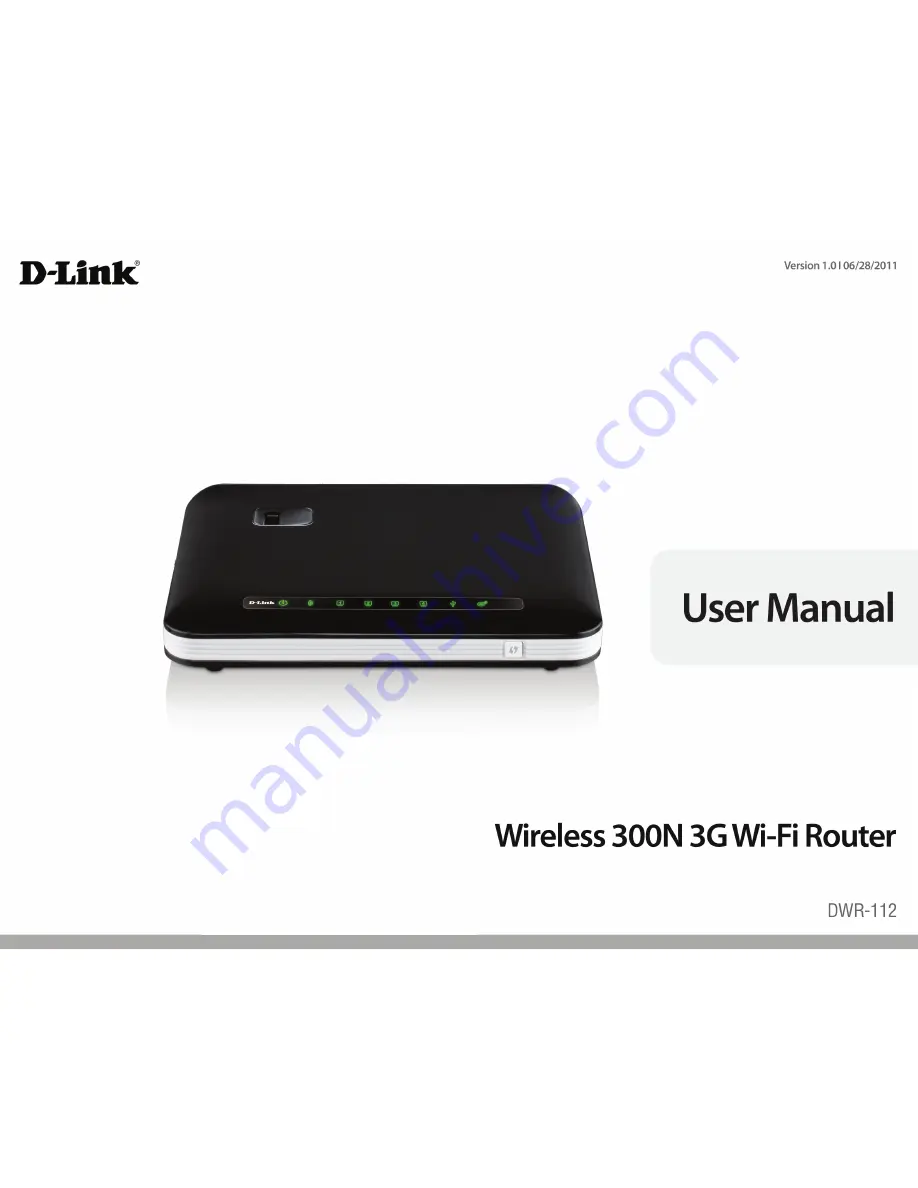 D-Link DWR-112 User Manual Download Page 1