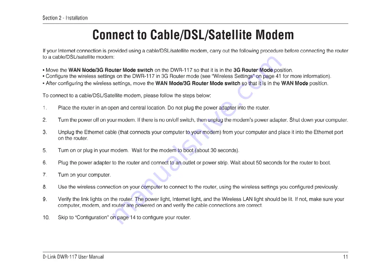 D-Link DWR-117 User Manual Download Page 15