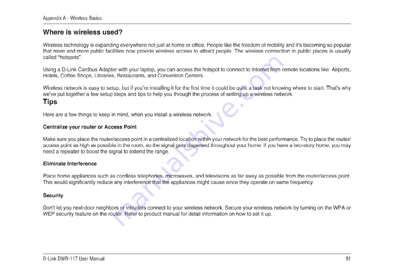 D-Link DWR-117 User Manual Download Page 95