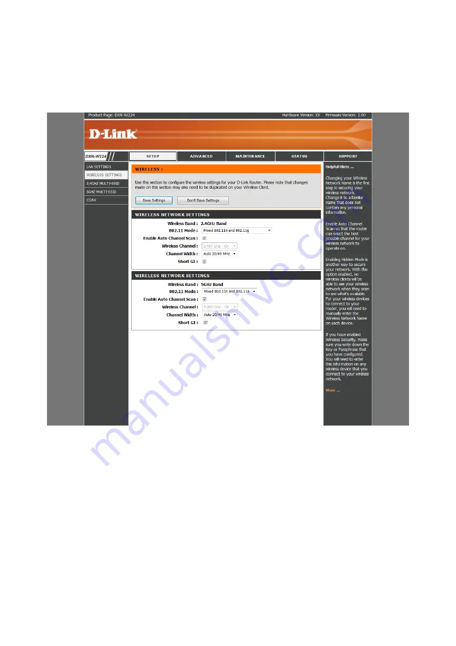 D-Link DXN-W224 User Manual Download Page 15