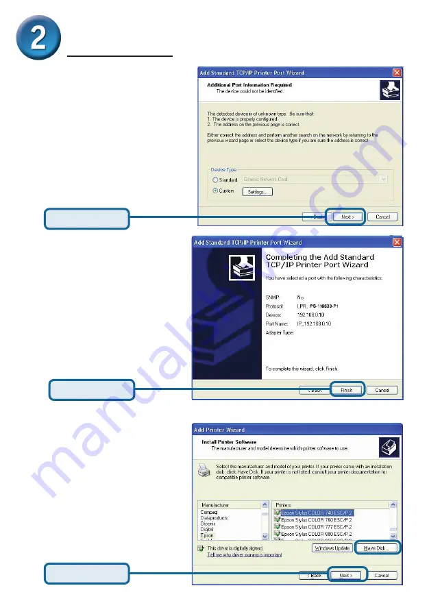 D-Link Epress EtherNetwork DP-301P+ Quick Installation Manual Download Page 20