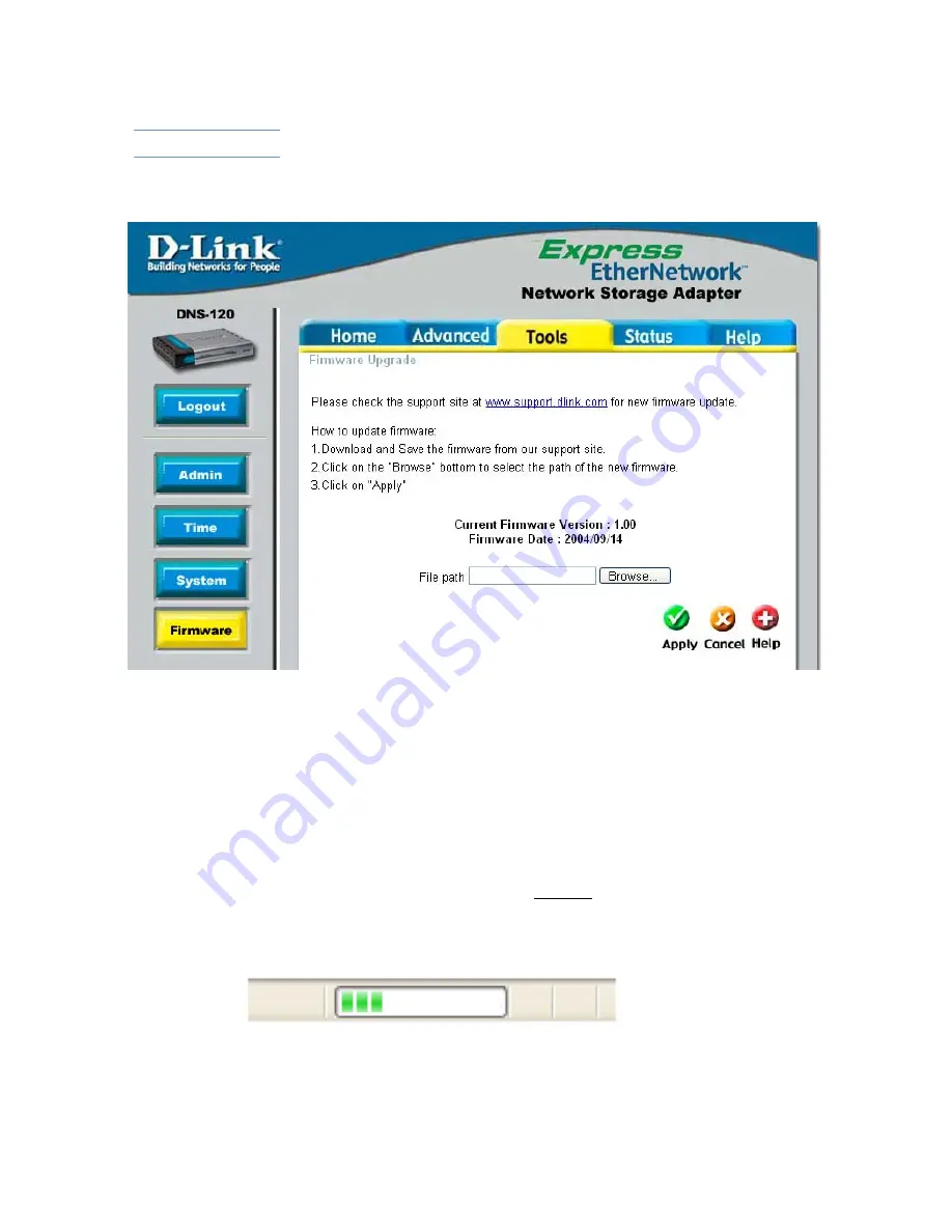 D-Link Express EtherNetwork DNS-120 Manual Download Page 27