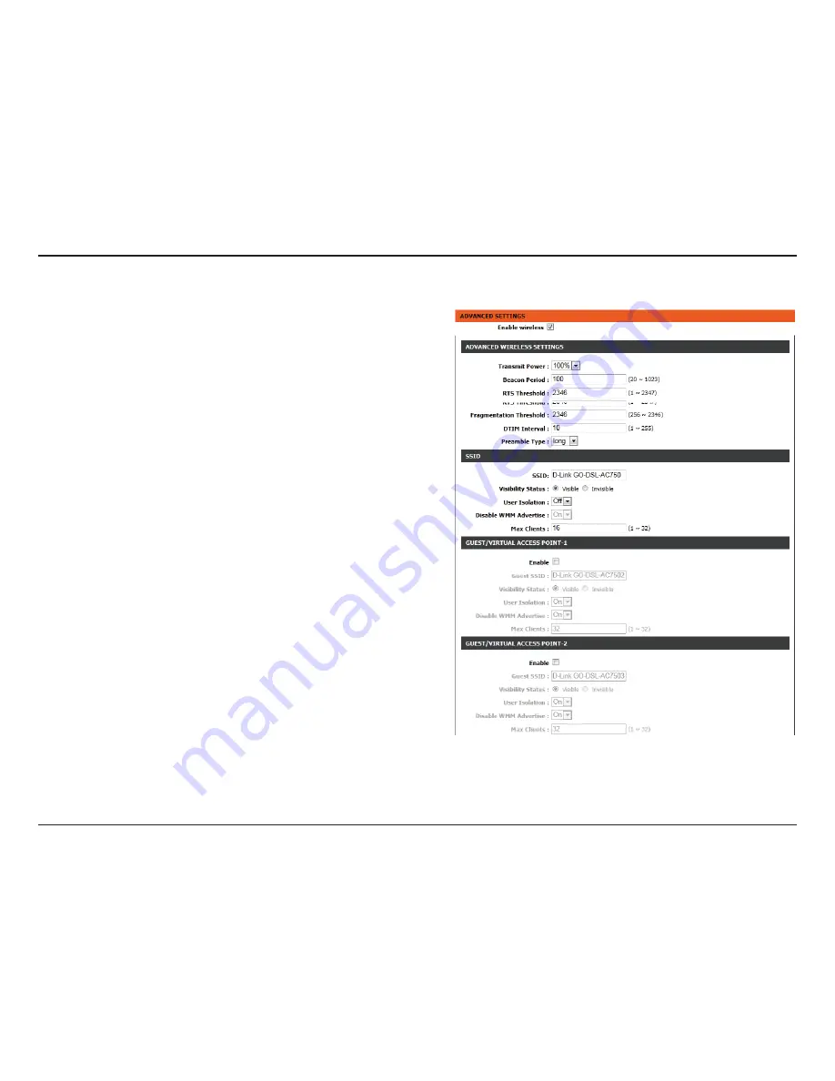 D-Link GO-DSL-AC750 User Manual Download Page 37