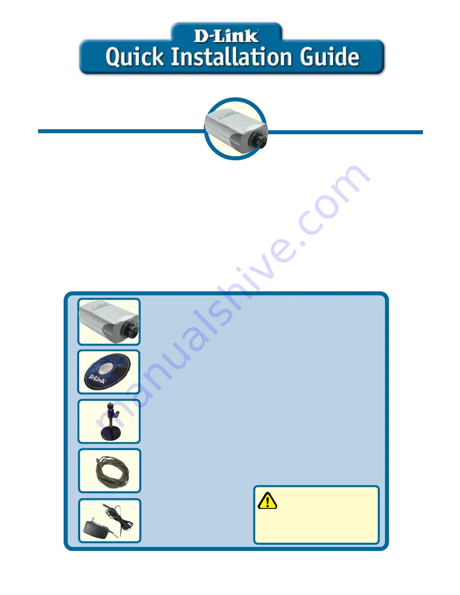 D-Link Securicam Network DCS-2000 Quick Installation Manual Download Page 1