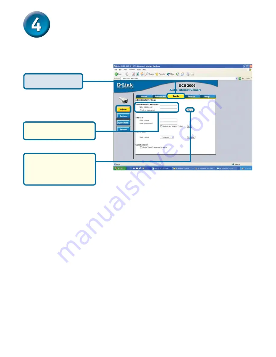 D-Link Securicam Network DCS-2000 Quick Installation Manual Download Page 11