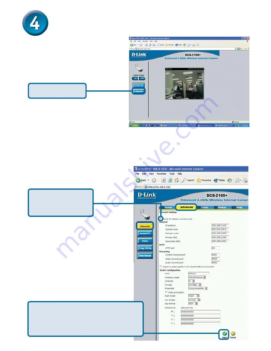 D-Link SECURICAM Network DCS-2100+ Quick Installation Manual Download Page 10