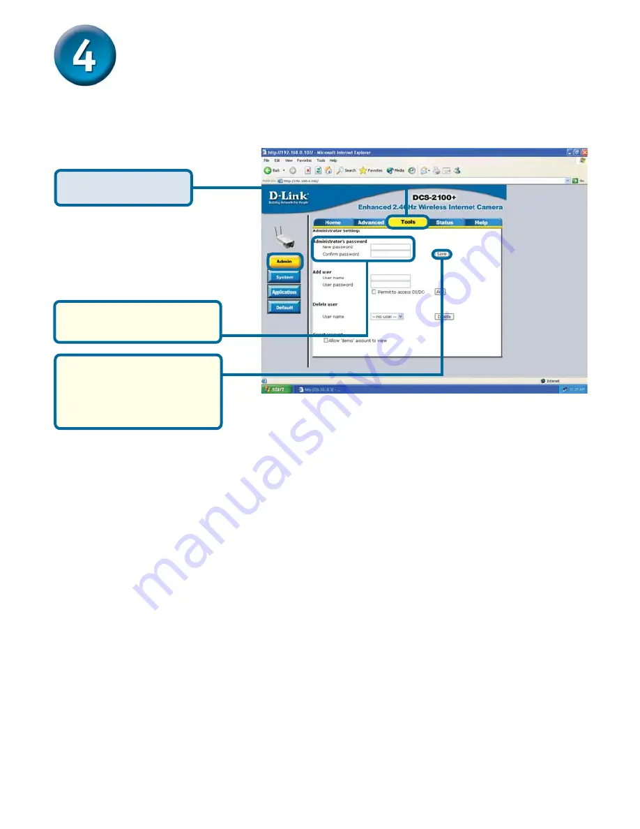 D-Link SECURICAM Network DCS-2100+ Quick Installation Manual Download Page 11