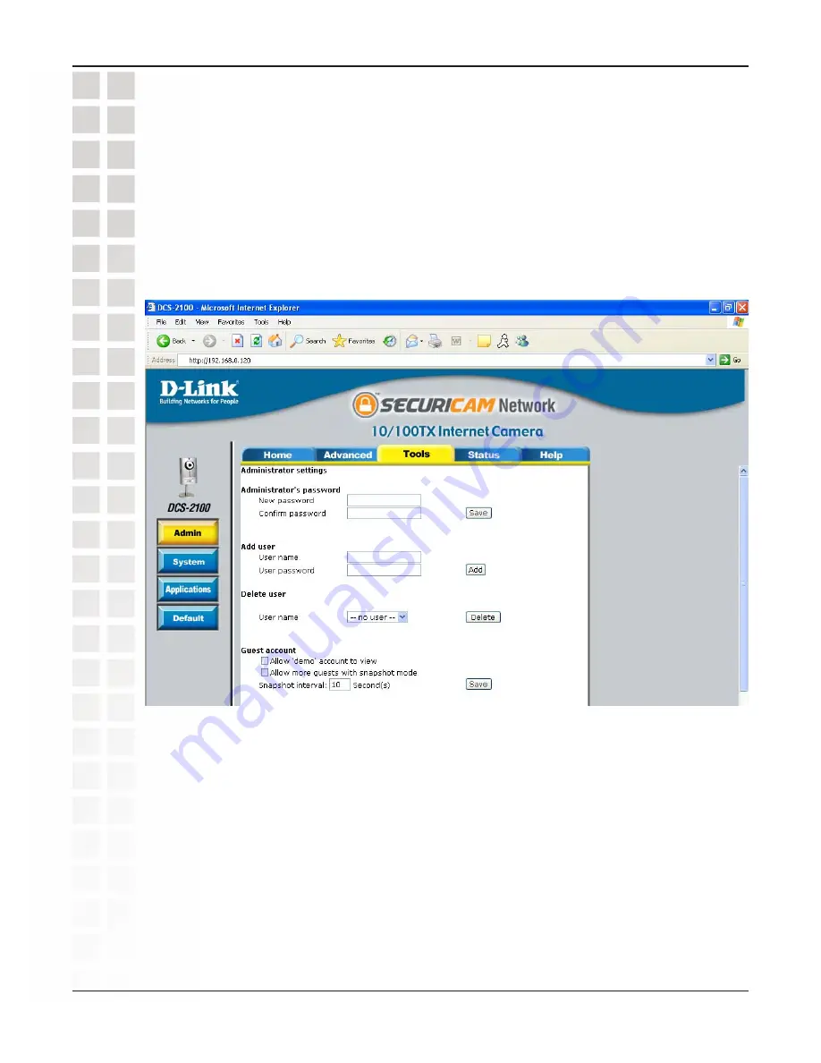 D-Link SECURICAM Network DCS-2100 Скачать руководство пользователя страница 57