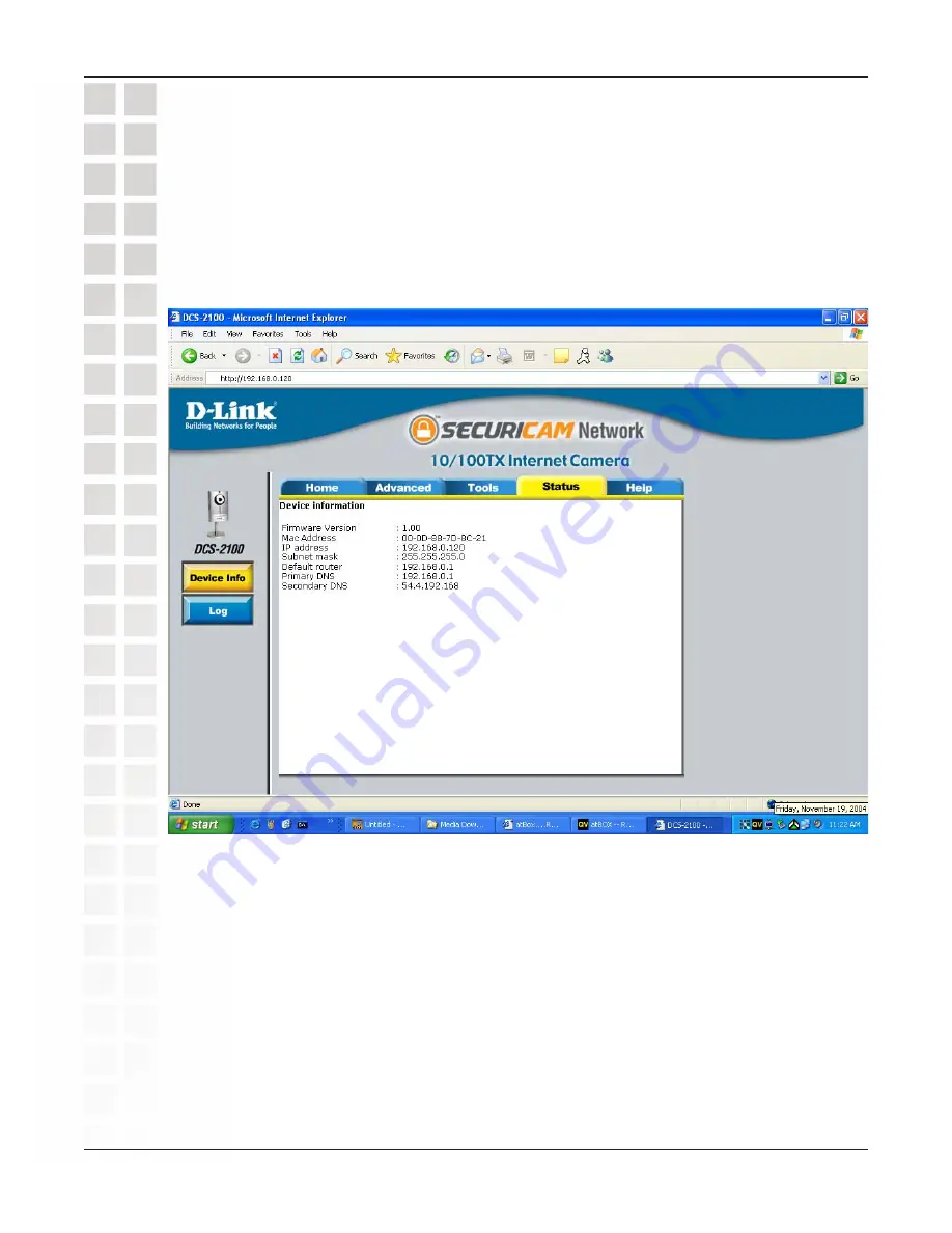 D-Link SECURICAM Network DCS-2100 User Manual Download Page 63