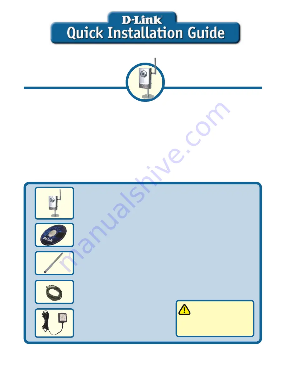 D-Link SECURICAM Network DCS-2100G Quick Installation Manual Download Page 1