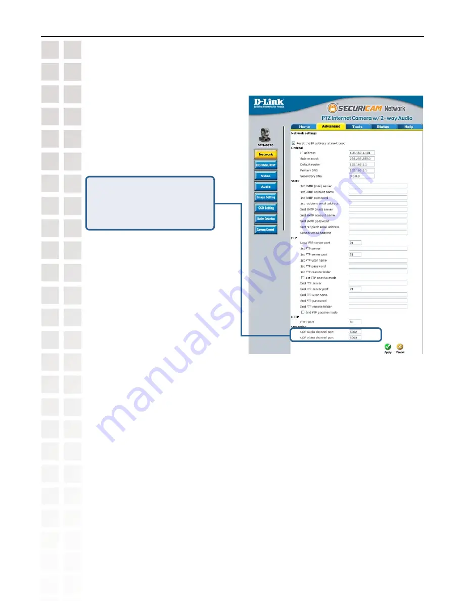 D-Link SECURICAM Network DCS-6620 User Manual Download Page 30