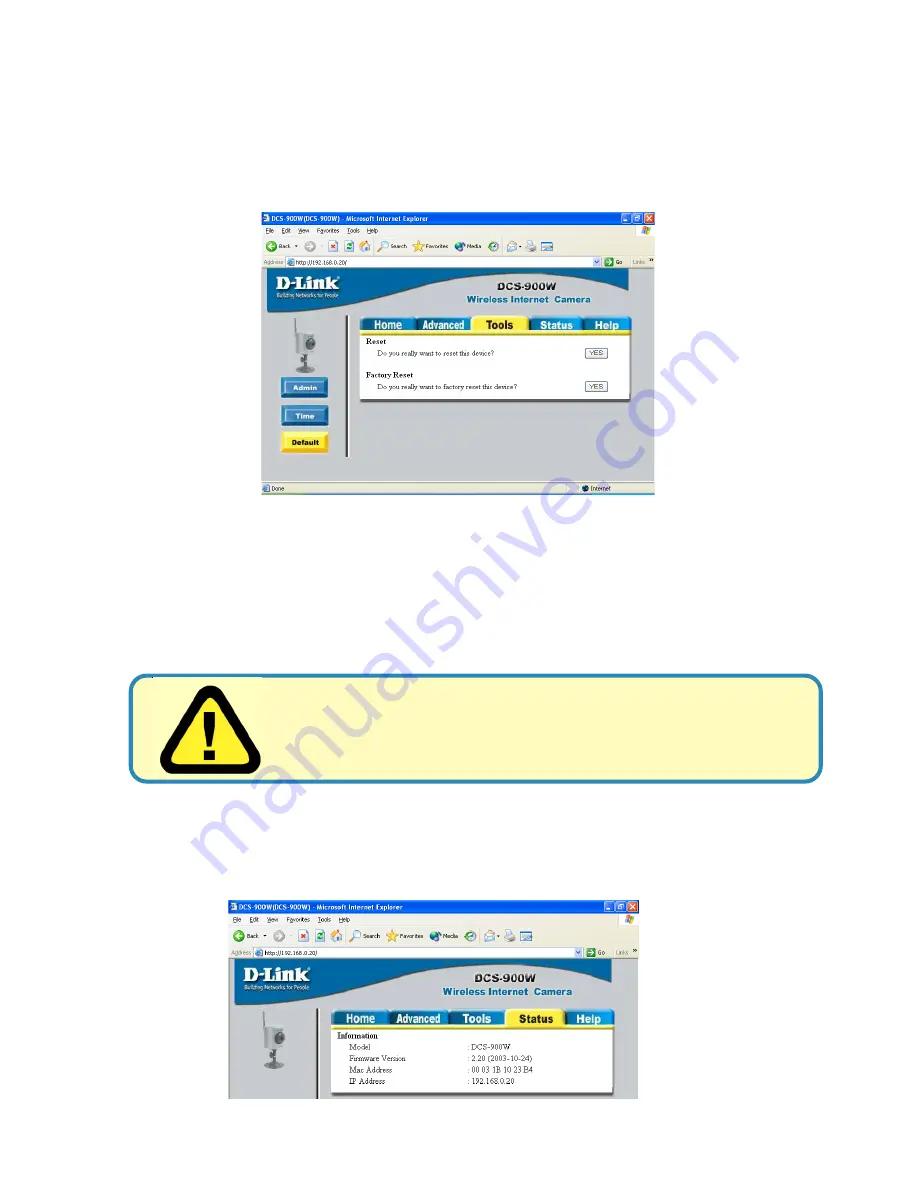 D-Link SECURICAM Network DCS-900W User Manual Download Page 38