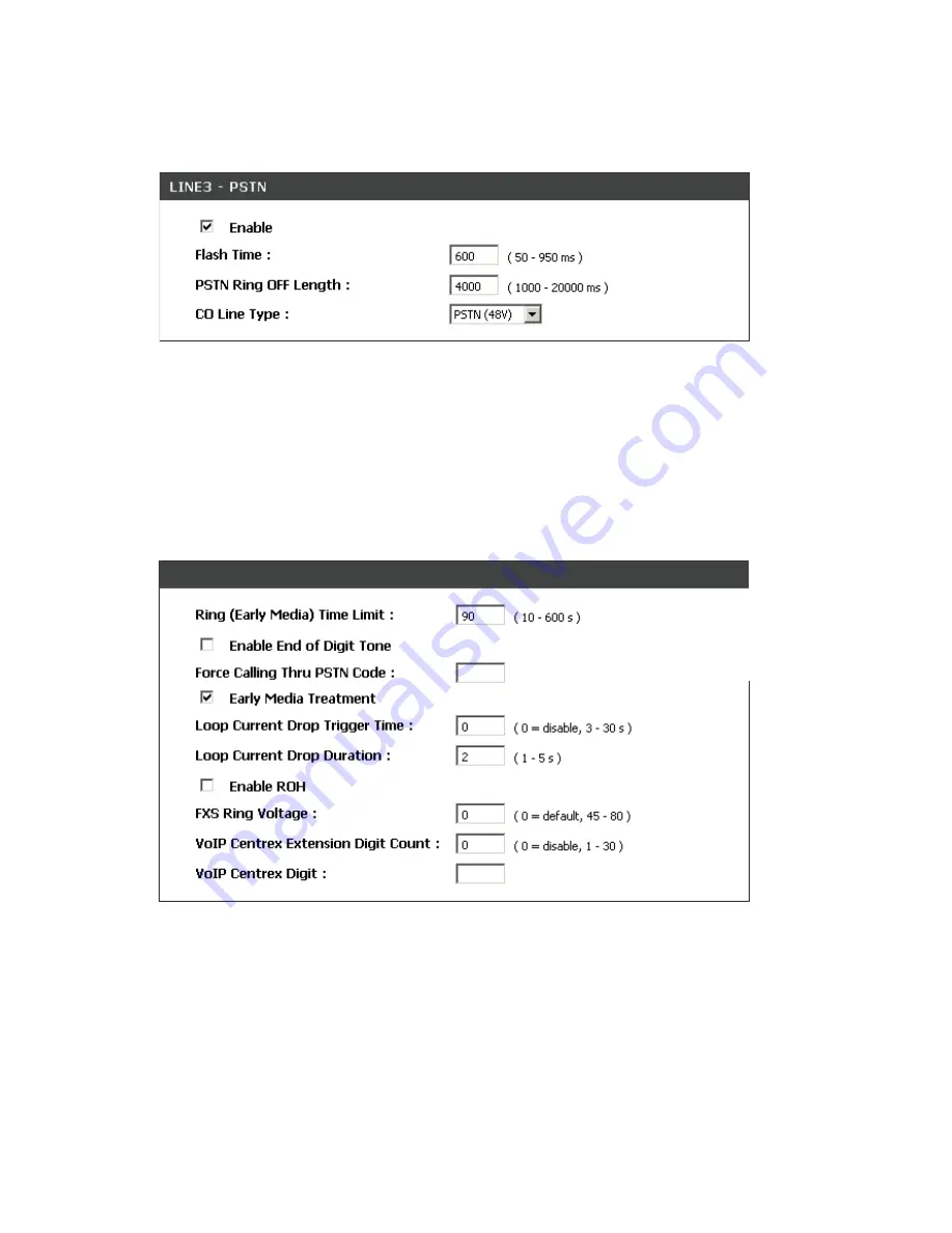 D-Link VoIP Wireless Router DVG-G5402SP Скачать руководство пользователя страница 57