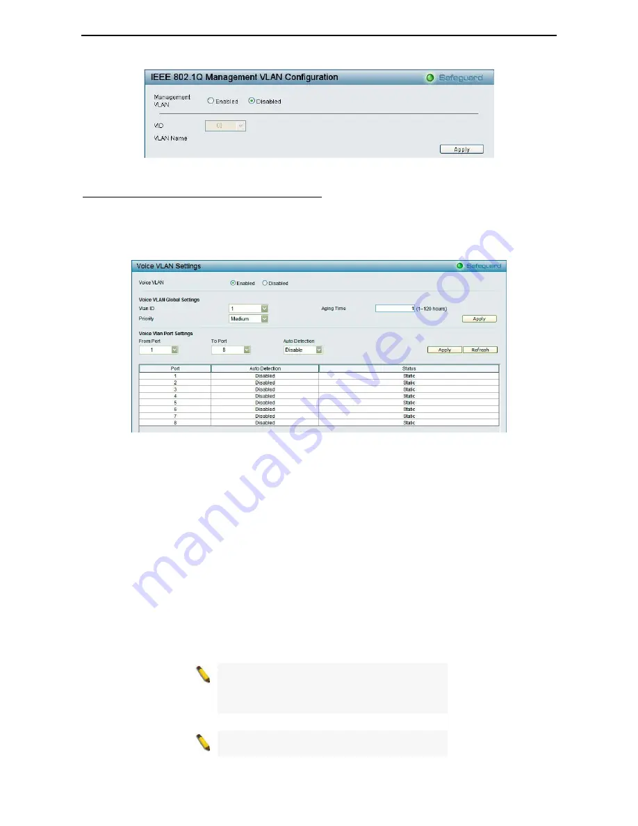 D-Link Web Smart DES-1210-28P Reference Manual Download Page 45