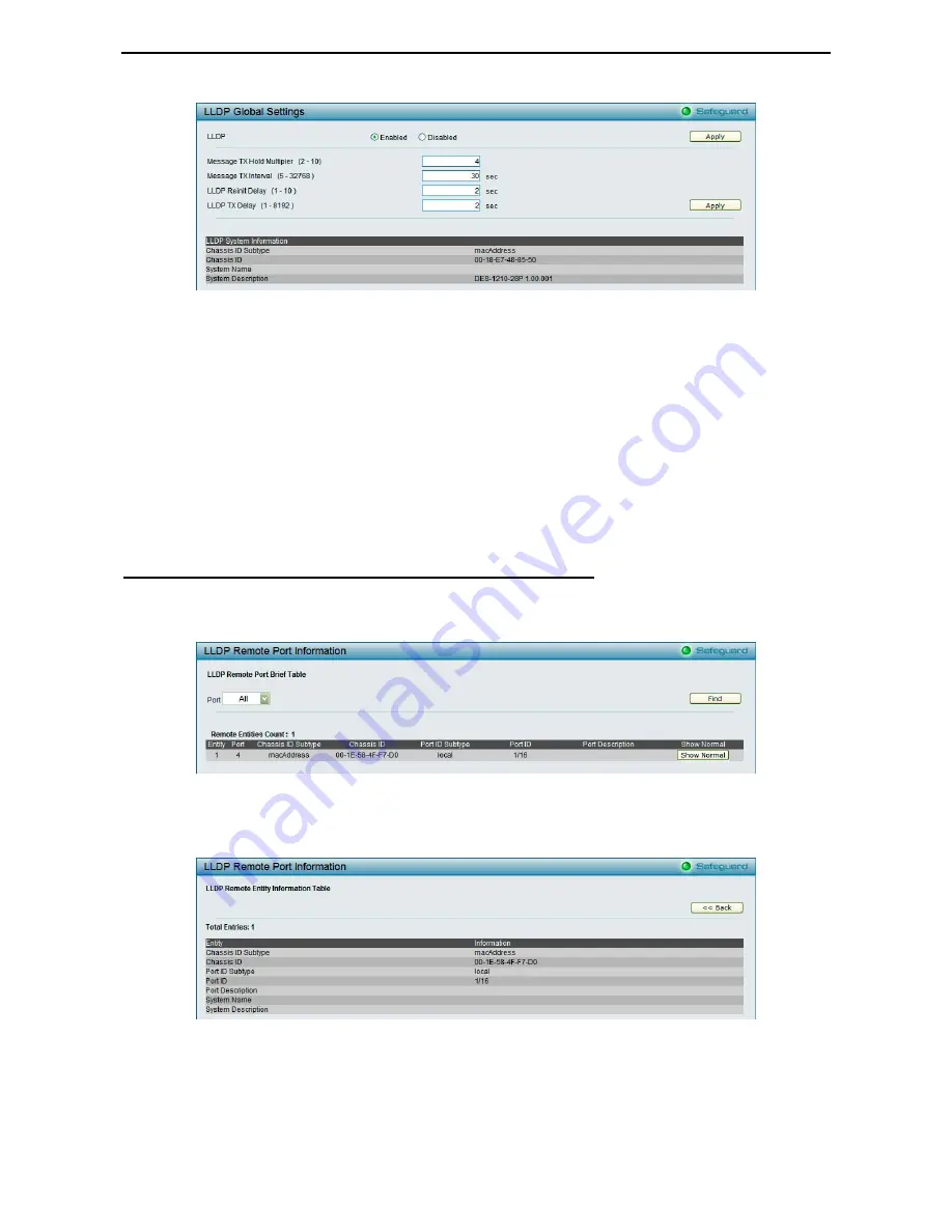 D-Link Web Smart DES-1210-28P Reference Manual Download Page 73