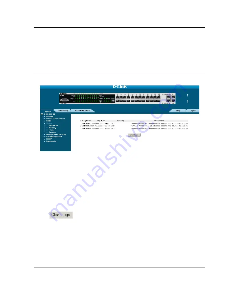 D-Link xStack DES-3228PA Web/Installation Manual Download Page 205