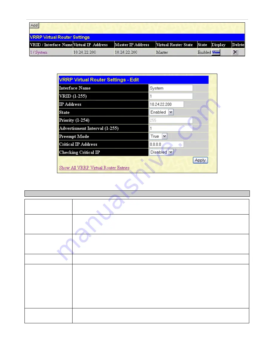 D-Link xStack DGS-3600 Series User Manual Download Page 237