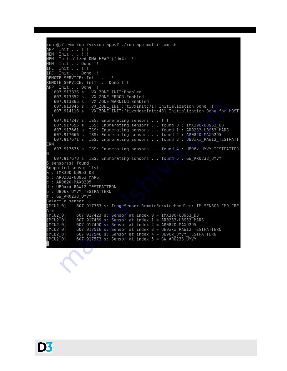 D3 DesignCore RVP-TDA4V Series Quick Start Manual Download Page 9