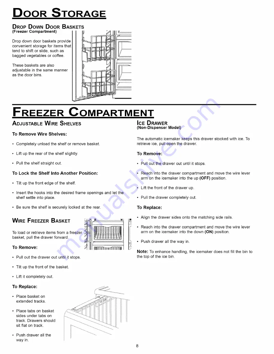 Dacor BUILT-IN Refrigerators Use & Care Manual Download Page 10