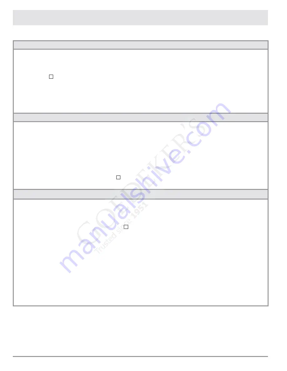 Dacor DWM2420S Use And Care Manual Download Page 18