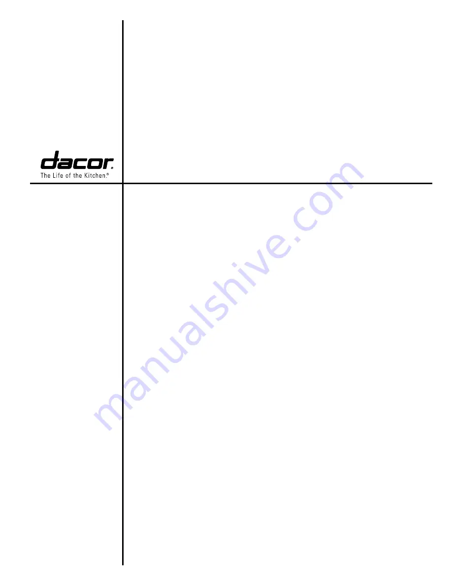 Dacor EF42DBSS Installation Instructions Manual Download Page 1