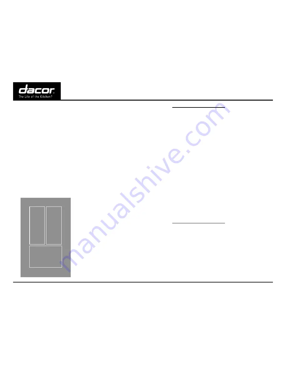 Dacor IF36 Series Installation Manual Download Page 1