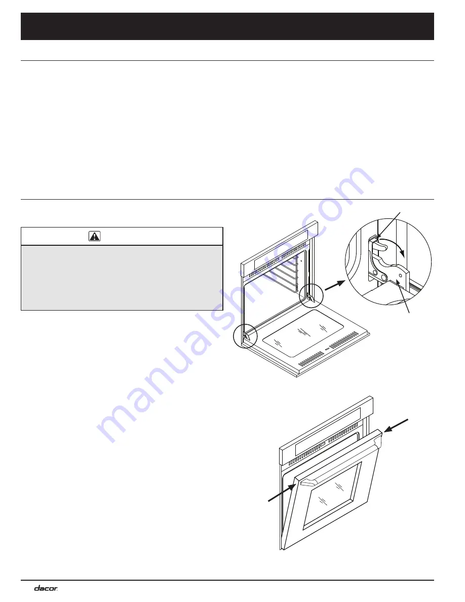 Dacor Renaissance R130B Installation Instructions Manual Download Page 10