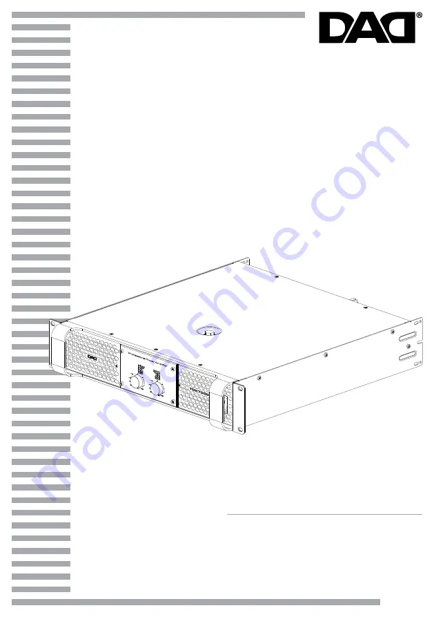 DAD TDX3600 User Manual Download Page 1