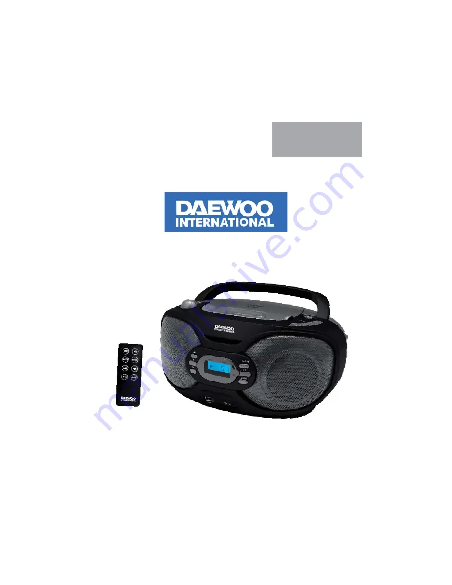 Daewoo DBU-34 User Manual Download Page 1