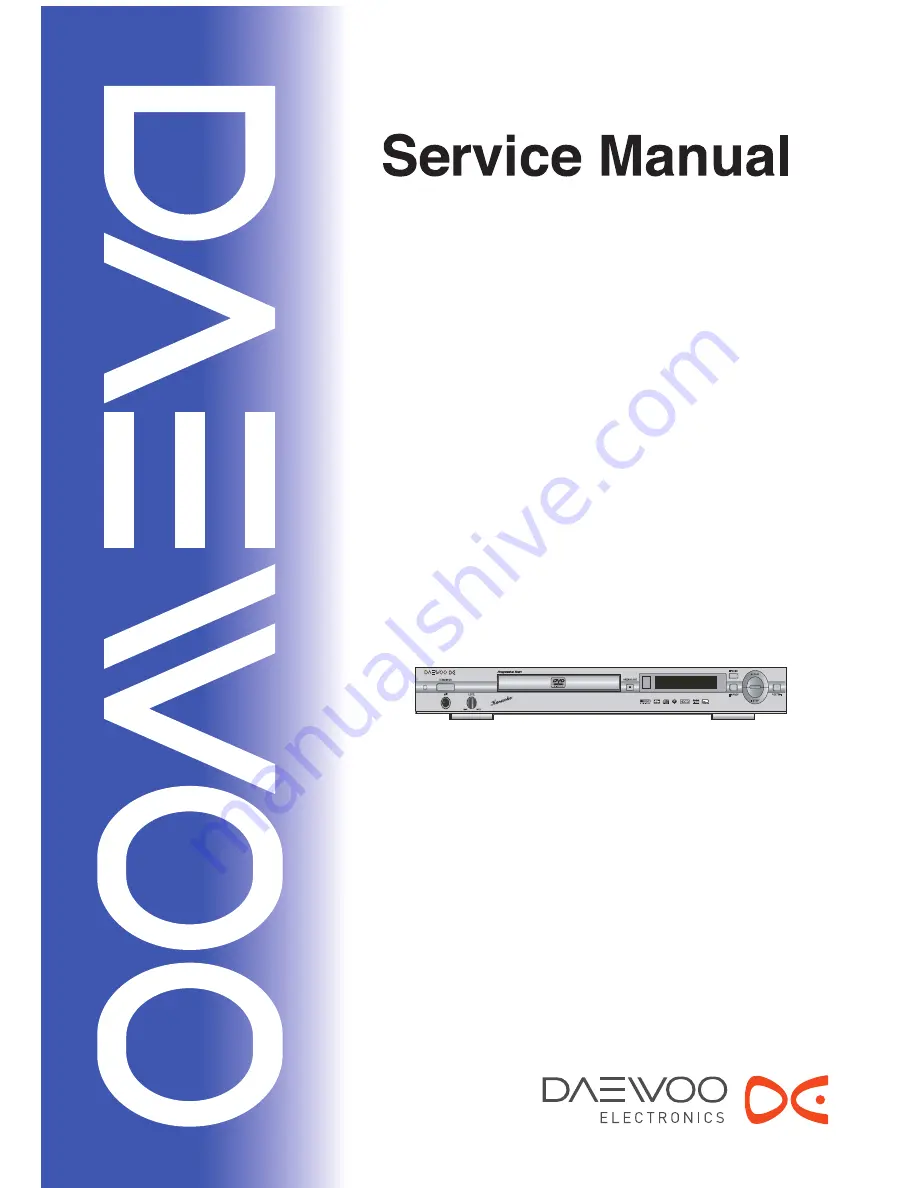 Daewoo DM-K40 Service Manual Download Page 1